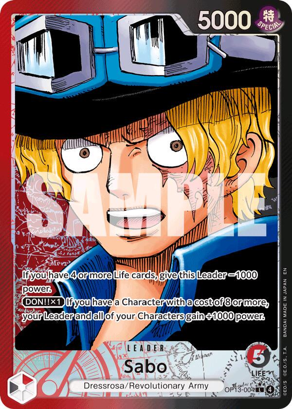 Sabo [Alternate Art] OP13-004