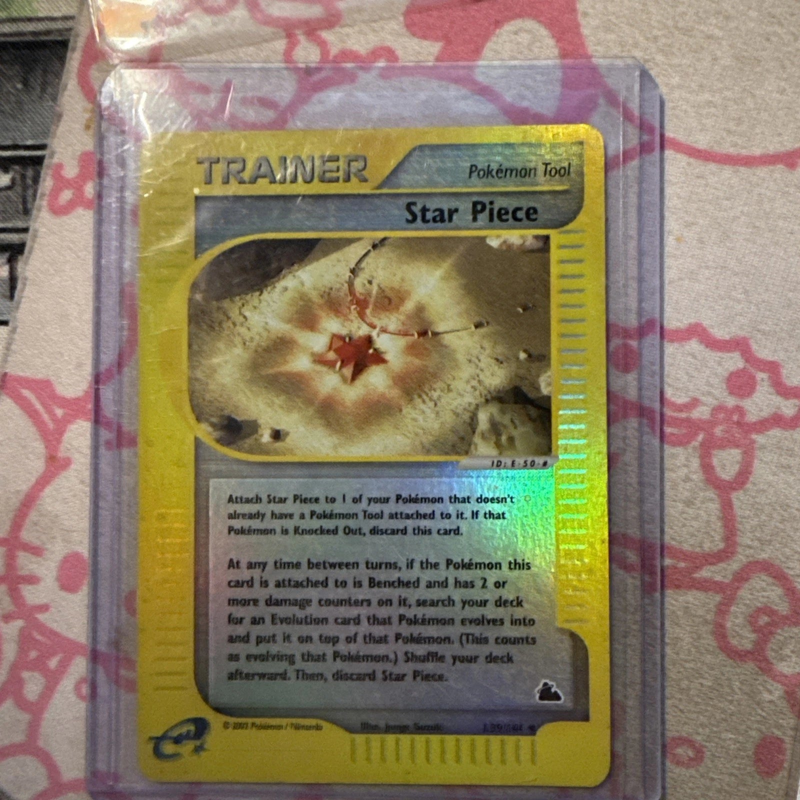 2003 POKEMON SKYRIDGE #139 STAR PIECE-REVERSE FOIL psa8