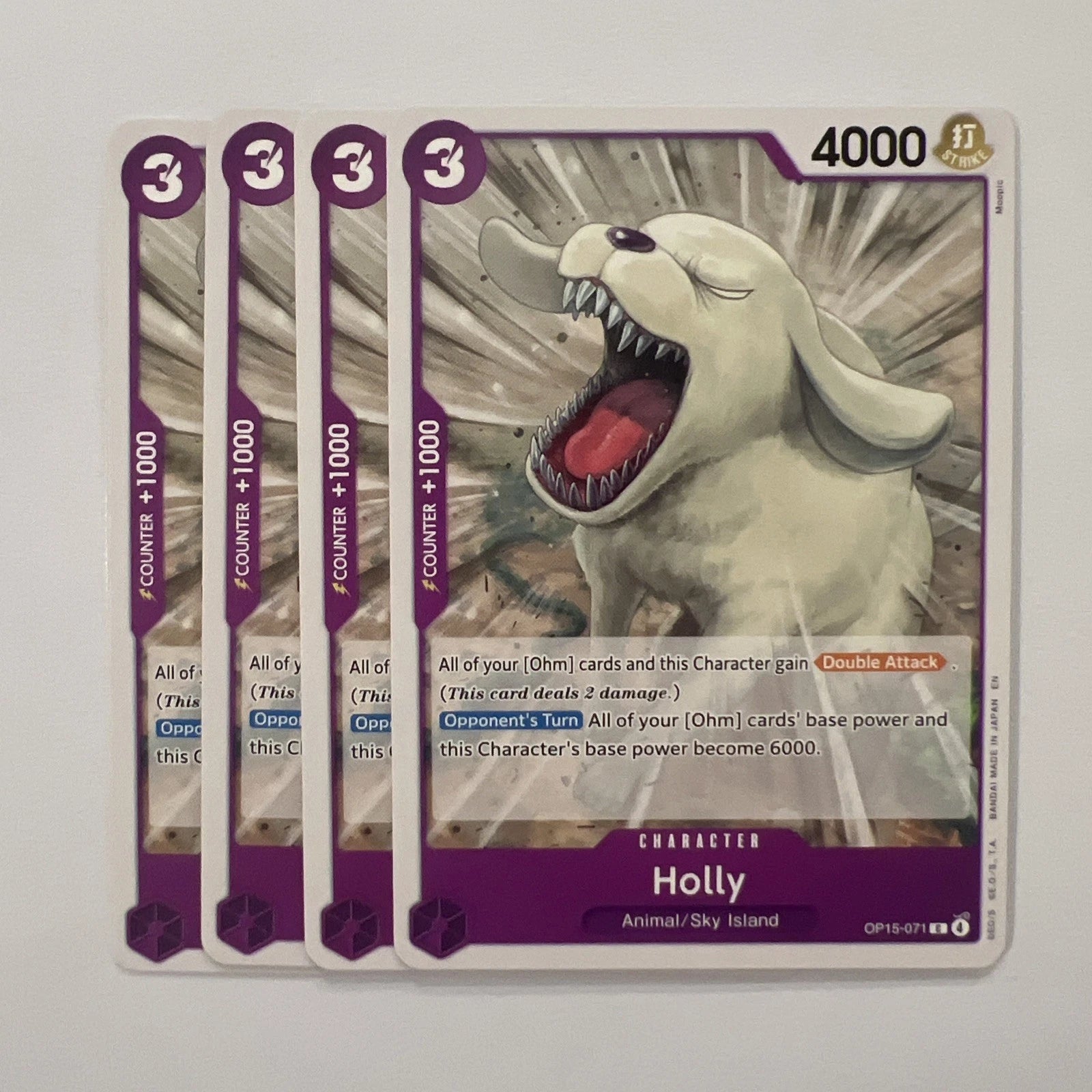 4x Holly C OP15-071 NM Normal One Piece Playset