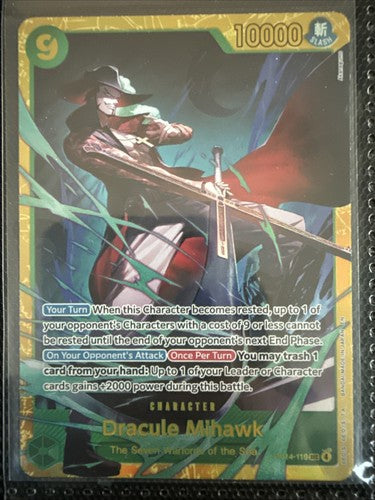 Dracule Mihawk - OP14-119 SEC English Azure Sea's Seven - One Piece Card - NM
