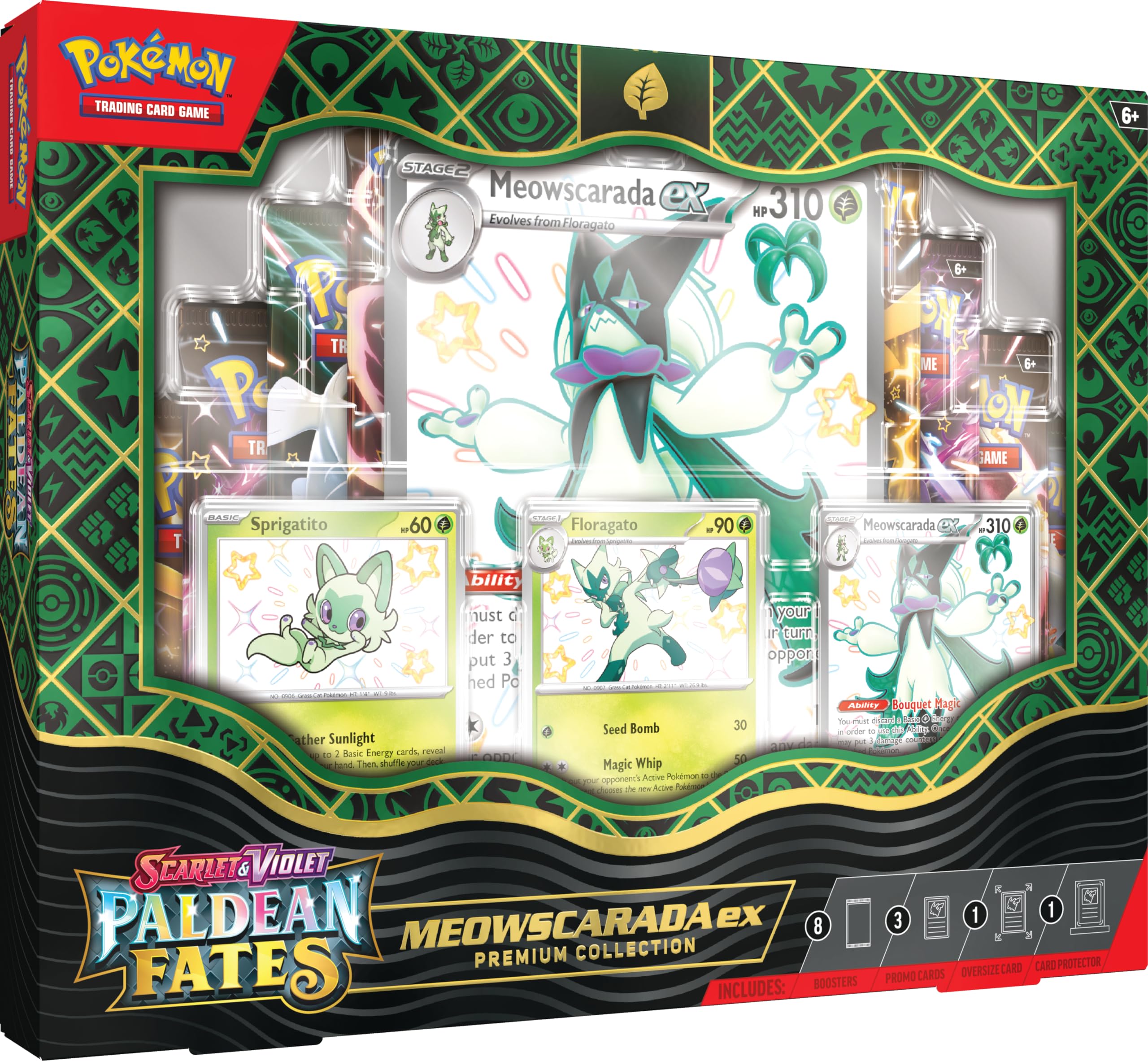 Pokémon TCG Scarlet & Violet Paldean Fates Meowscarada ex Premium Collection