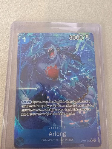 Arlong (Alternate Art) OP14 OP14-042 Foil R NM The Azure Sea's Seven