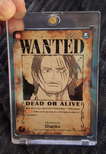 Bandai One Piece Card Game Shanks Wanted Poster SP OP09-004
