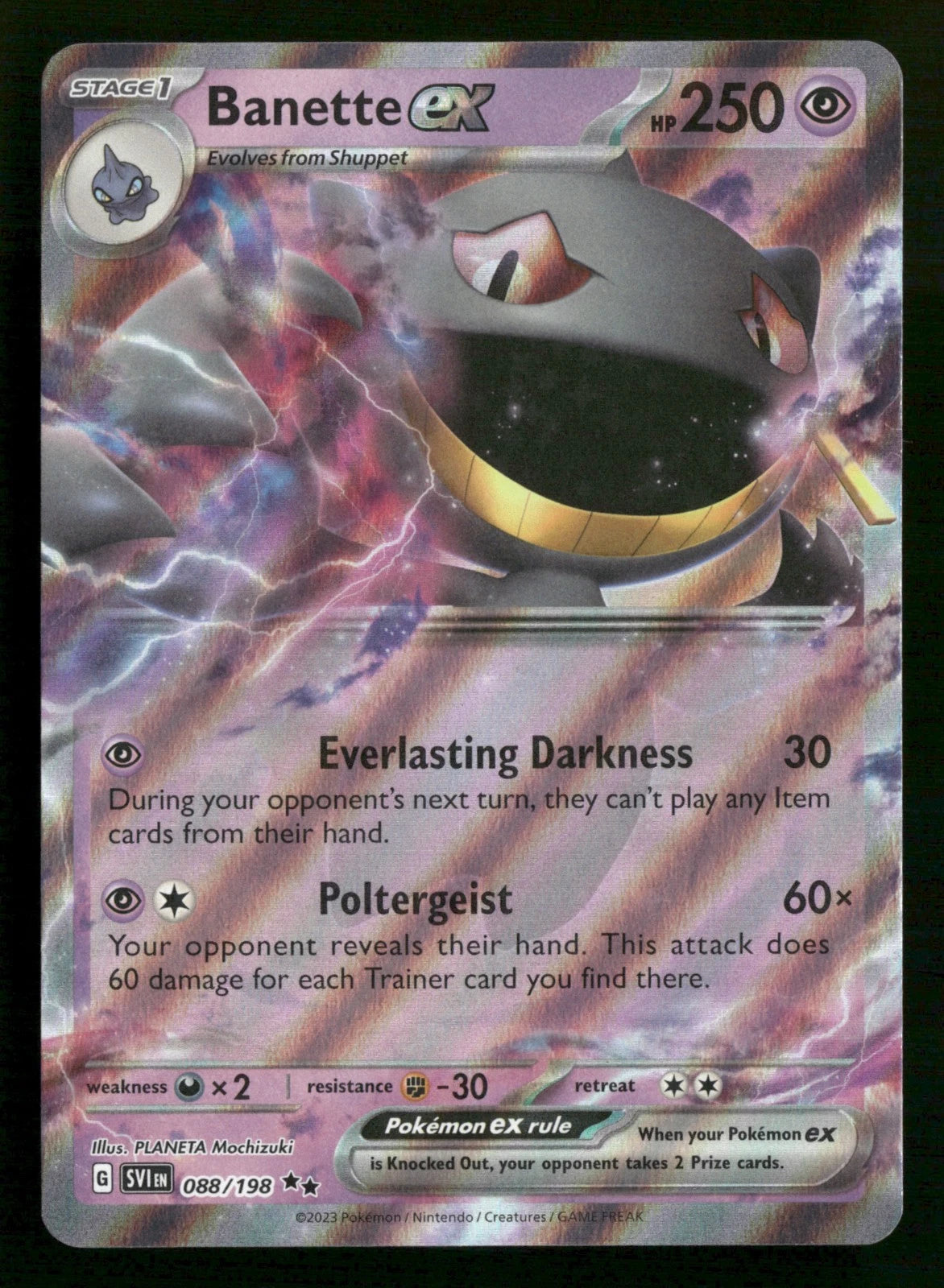 Banette ex - 088/198 - Double Rare - Scarlet & Violet Base