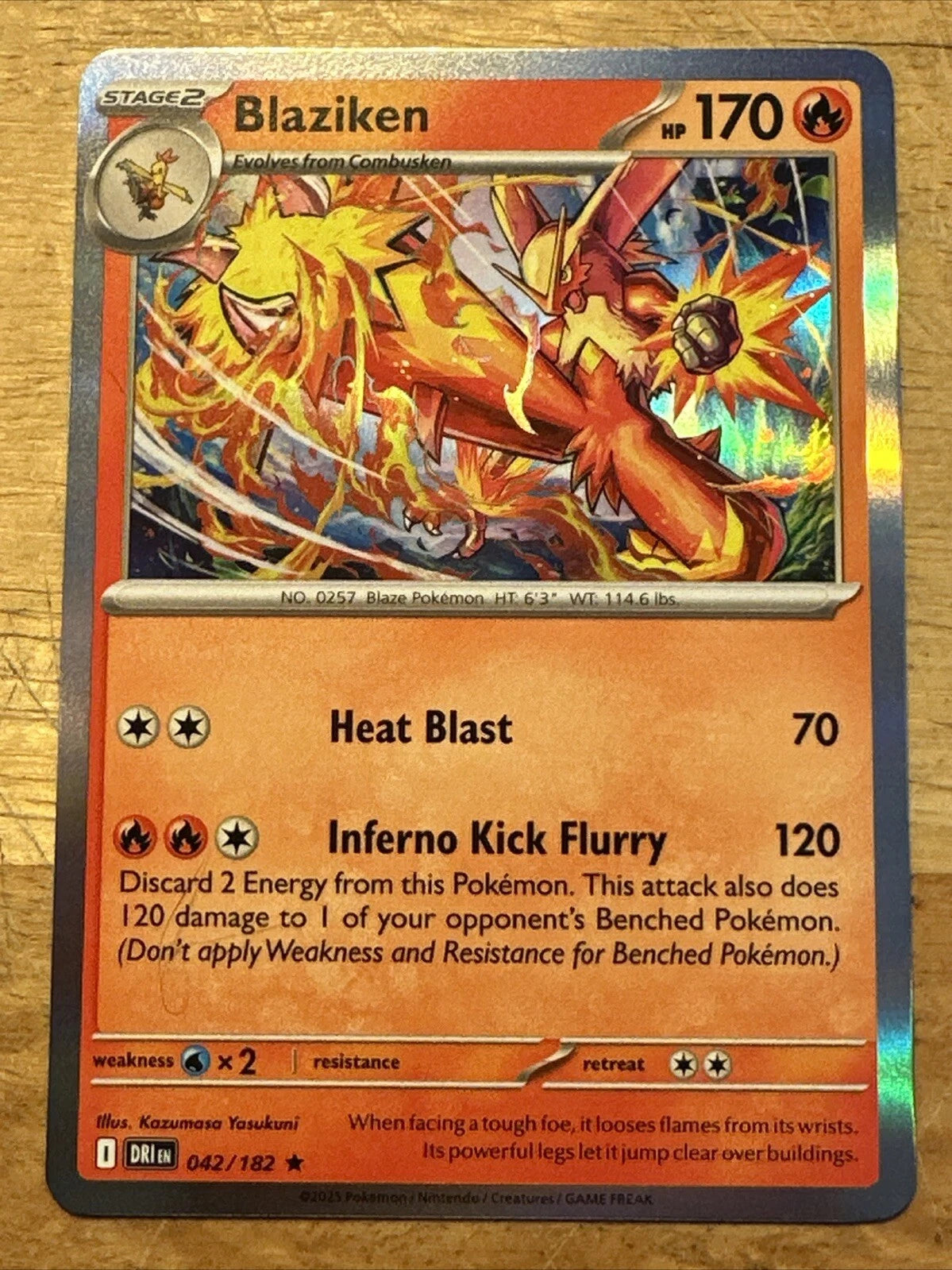 Blaziken - 042/182 - Holo Rare - Destined Rivals - NM/M - Pokemon Card