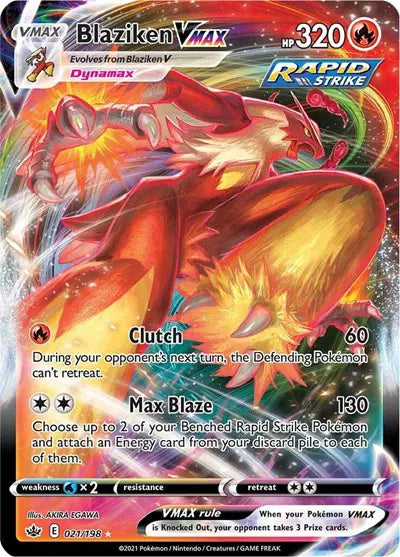 Blaziken VMAX Chilling Reign Ultra Rare 021/198 POKEMON