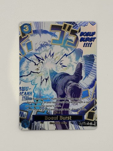 Boeuf Burst OP12-060 (Alt Art) ONE PIECE Legacy of the Master Sanji Event ENG NM