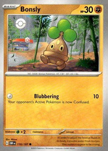 Bonsly Common SV03: Obsidian Flames 110/197 NM