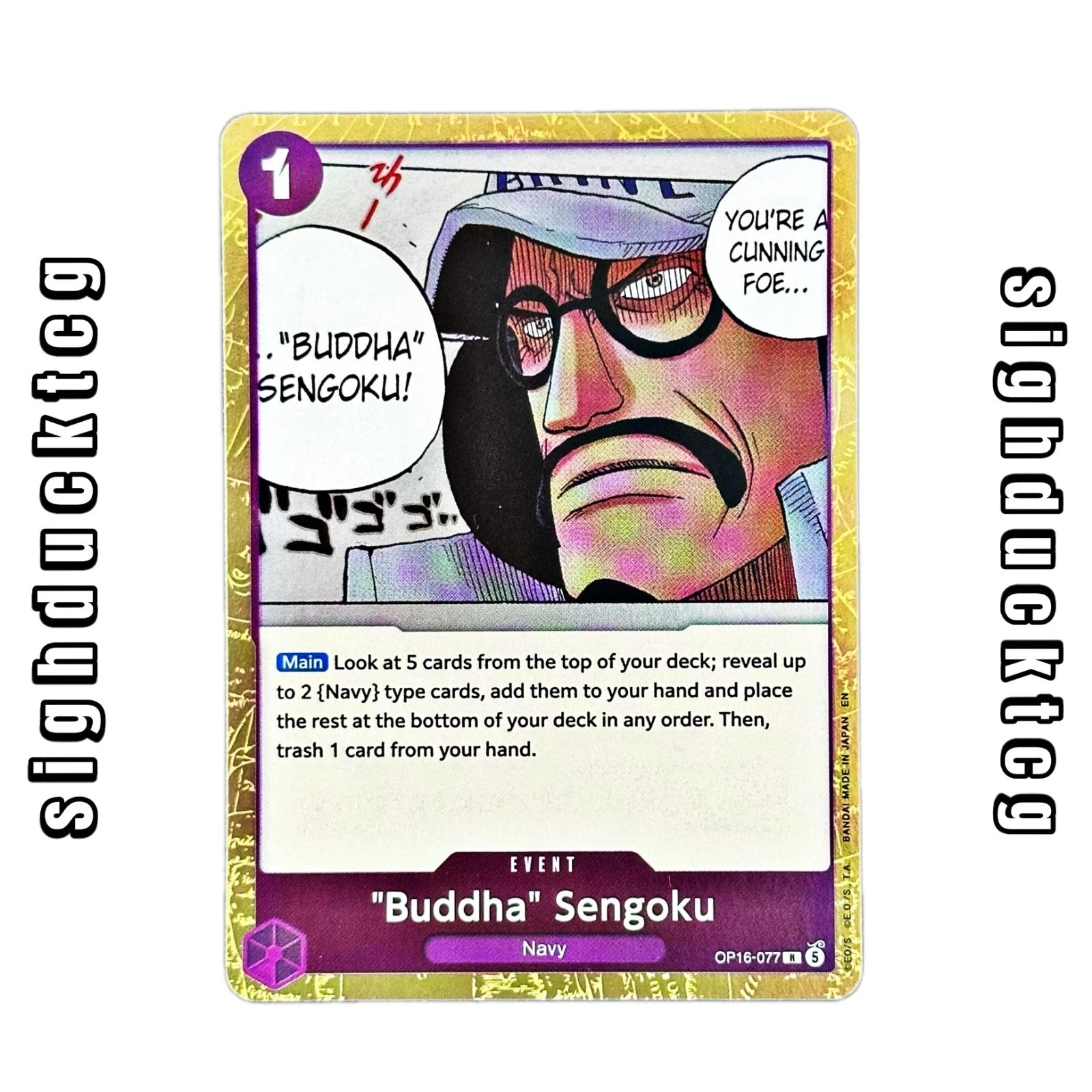 "Buddha" Sengoku - OP16-077 - R - The Time of Battle - One Piece