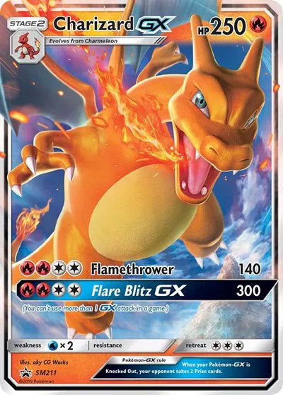 Charizard GX Sun & Moon Promo Promo SM211 POKEMON