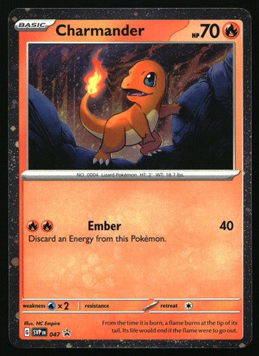Charmander (Cosmos Holo) 047 Holo Promo Scarlet & Violet Promo Pokemon Holo NM