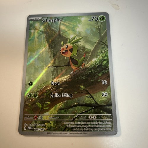 Chespin - 087/086 - Illustration Rare - Chaos Rising - Pokemon - NM/M