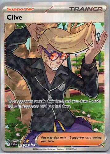 Clive #227/091 | Full Art | SV: Paldean Fates