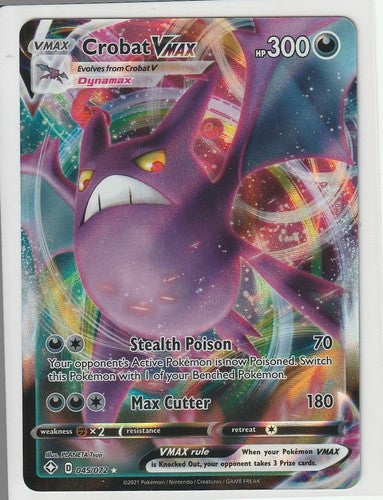 Crobat VMAX 045/072 - Shining Fates - Pokemon Card NM/M