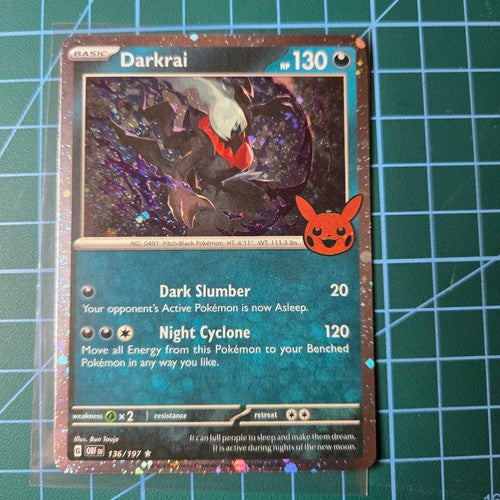 Darkrai 136/197 Cosmos Holo Trick or Trade 2024 Pokémon TCG English Halloween
