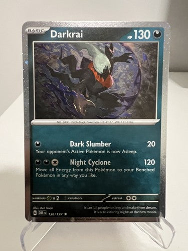 Darkrai 136/197 NM/M Cosmos Holo Promo (SWIRLS) Pokemon TCG