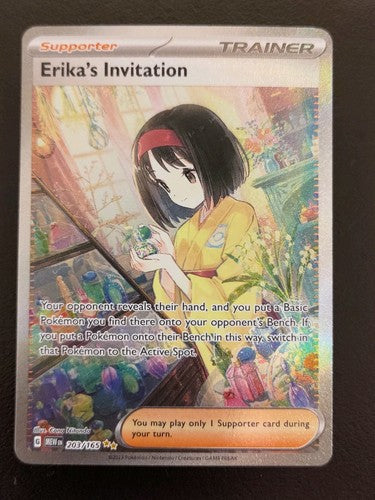 Erika's Invitation Special Illustration Rare SV: Scarlet & Violet 151 203/165 NM