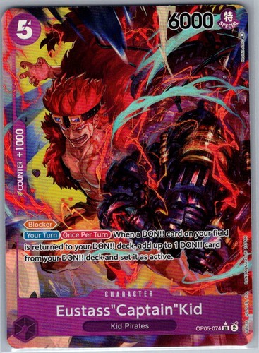 Eustass"Captain"Kid (Alternate Art) OP05-074 English Awakening New Era