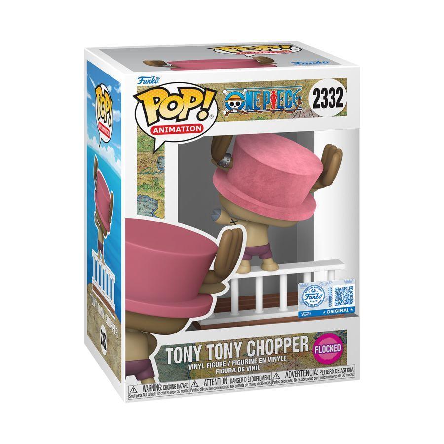 One Piece – Tony Tony Chopper US Exclusive Build-A-Scene Flocked Pop! Vinyl [RS]
