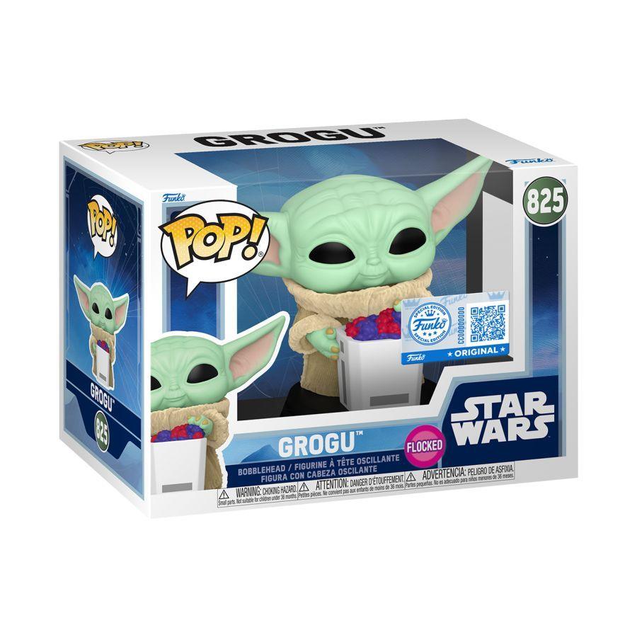 The Mandalorian & Grogu (2026) – Grogu (with Food) US Exclusive Flocked Pop! Vinyl [RS]