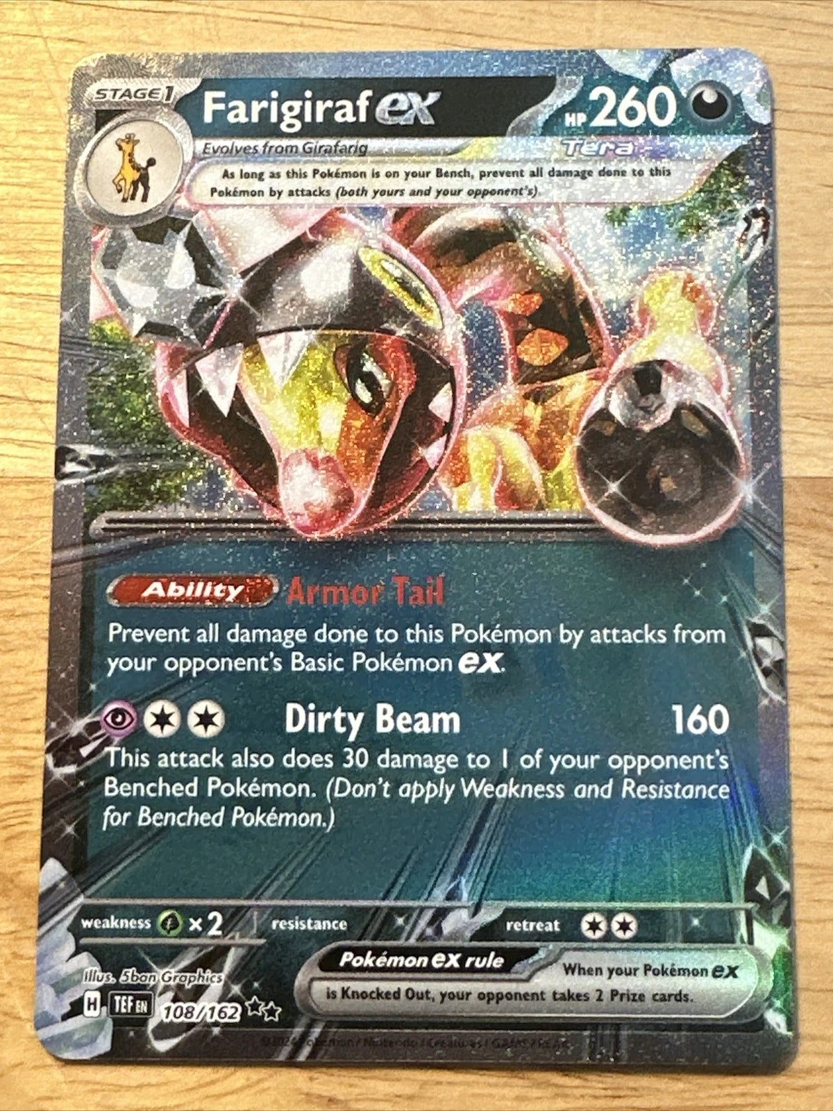 Farigiraf ex - 108/162 - Ultra Rare - Temporal Forces - NM/M - Pokemon Card