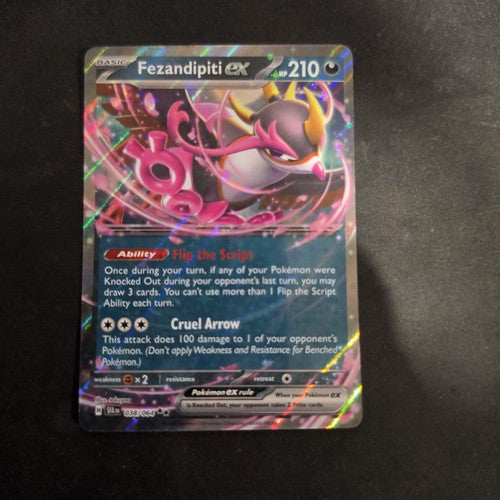 Fezandipity ex 038/064 Double Rare Shrouded Fable Pokemon TCG Sealed Deck