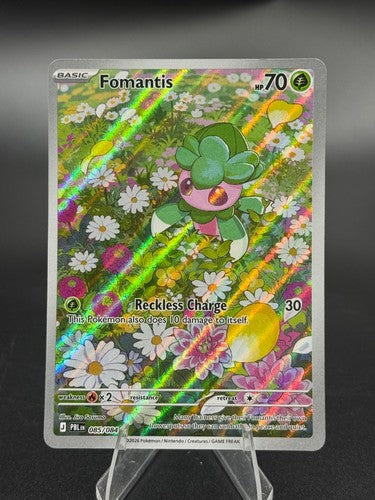 Fomantis - 085/084 - Pitch Black - Illustration Rare - NM - Pokemon TCG