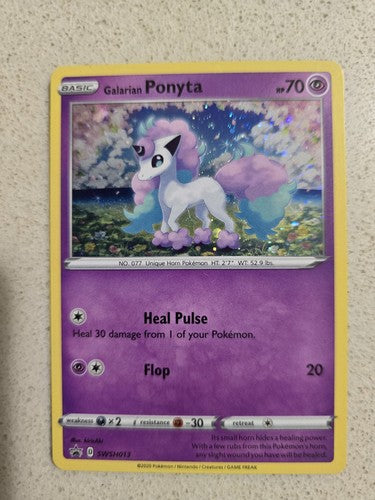 Galarian Ponyta SWSH013 Holo Miscellaneous Cards & Products Pokemon Holo NM