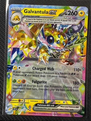 Galvantula ex - Holo Double Rare SV07: Stellar Crown 051/142 NM