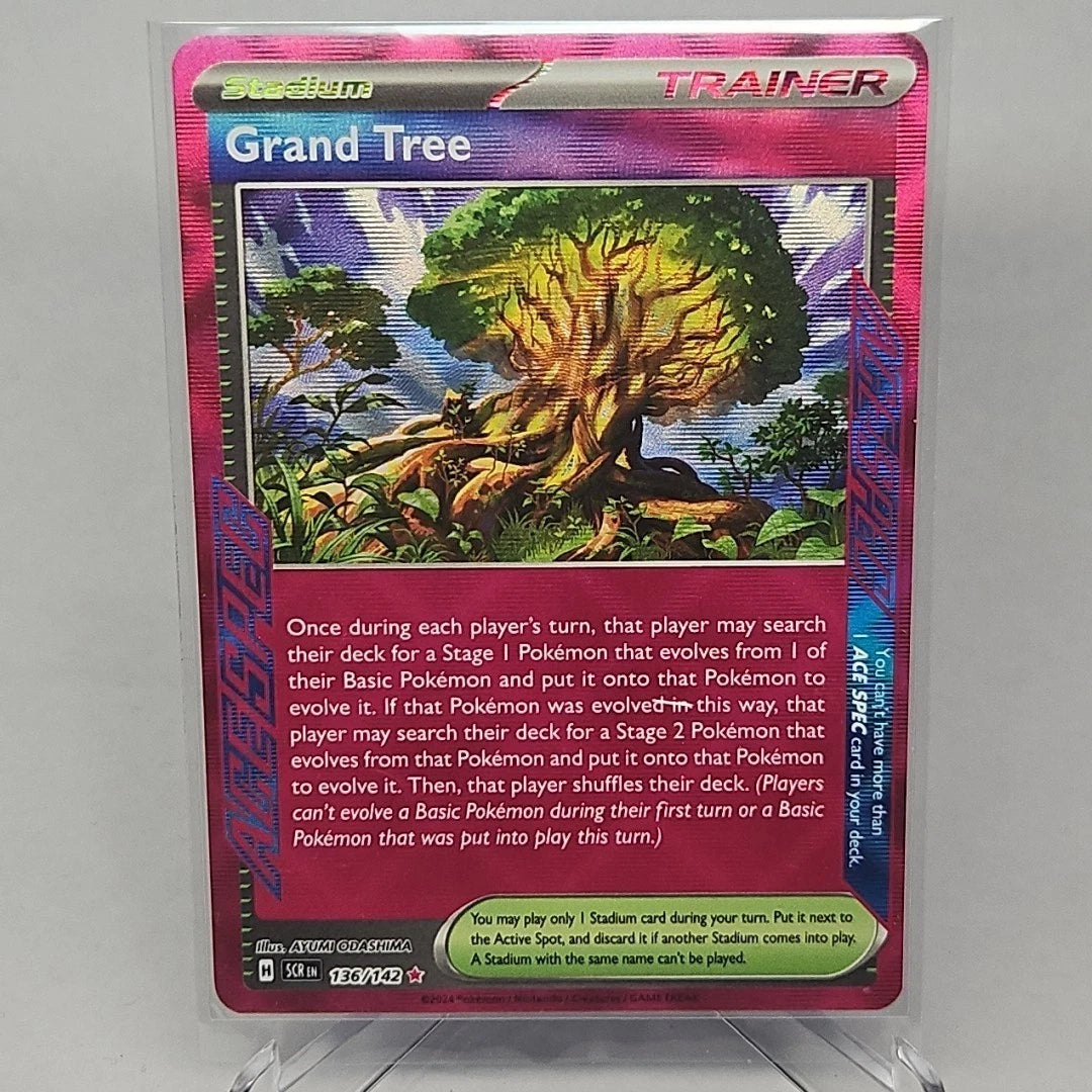 Grand Tree 136/142 Ace Spec Stellar Crown Pokemon Card
