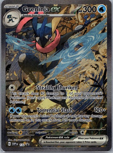 Greninja ex 132 Holo Promo Scarlet & Violet Promo Pokemon Near Mint