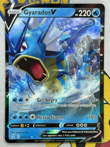 Gyarados V 028/203 Holo V Rare Evolving Skies Pokemon 2021