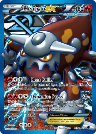 Heatran EX (Team Plasma) (Full Art) 109/116 - Plasma Freeze Holofoil Pokemon