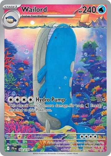 Holofoil - Wailord - 162/159 - 162/159 / LP / English Pokemon TCG