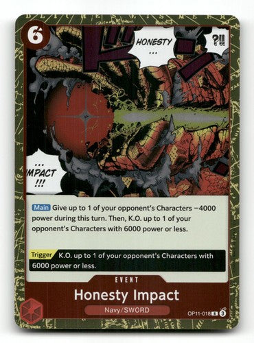 Honesty Impact OP11-018 - A Fist of Divine Speed