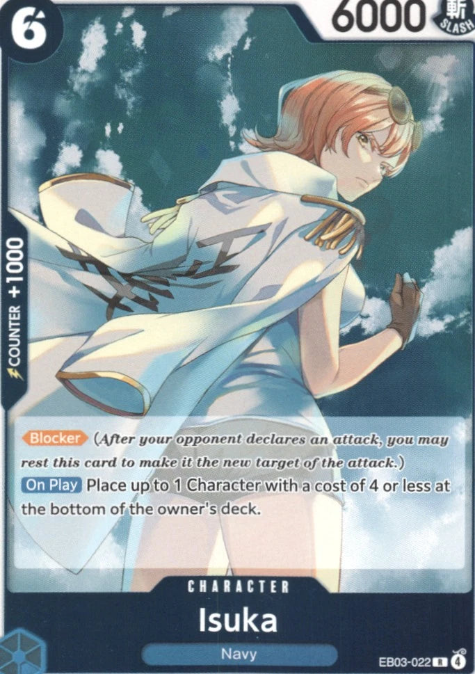 Isuka EB03-022 Rare Extra Booster: One Piece Heroines Edition One Piece Foil NM