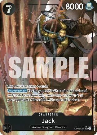 Jack (Parallel) (OP08-084) - [Two Legends] Foil Foil Near Mint