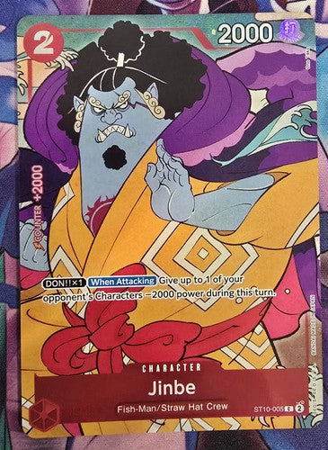 Jinbe 1st Anniversary English Set Promo Card One Piece ST10-005 NM