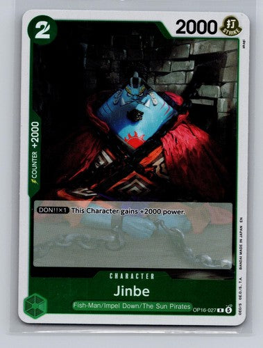 Jinbe (027) OP16-027 Near Mint Rare The Time of Battle