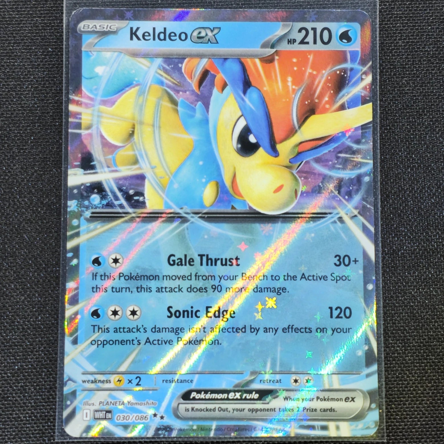 Keldeo ex - 030/086 - Double Rare - White Flare - Pokemon Card - NM/M