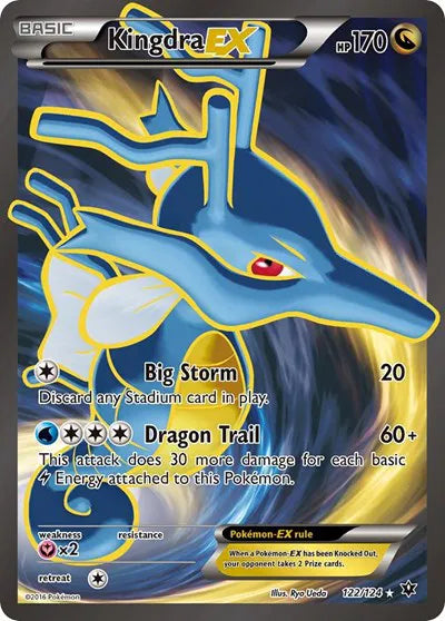 Kingdra EX (Full Art) Fates Collide Ultra Rare 122 POKEMON