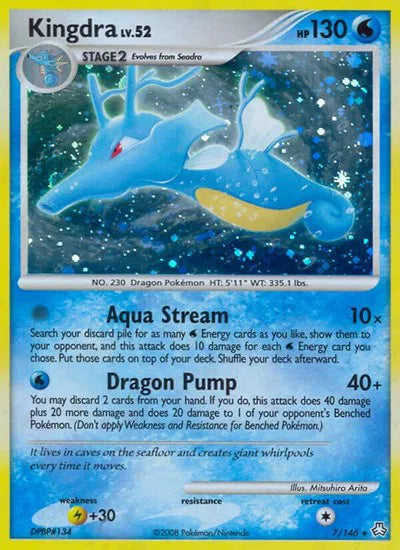 Kingdra Legends Awakened Holo Rare 7 POKEMON