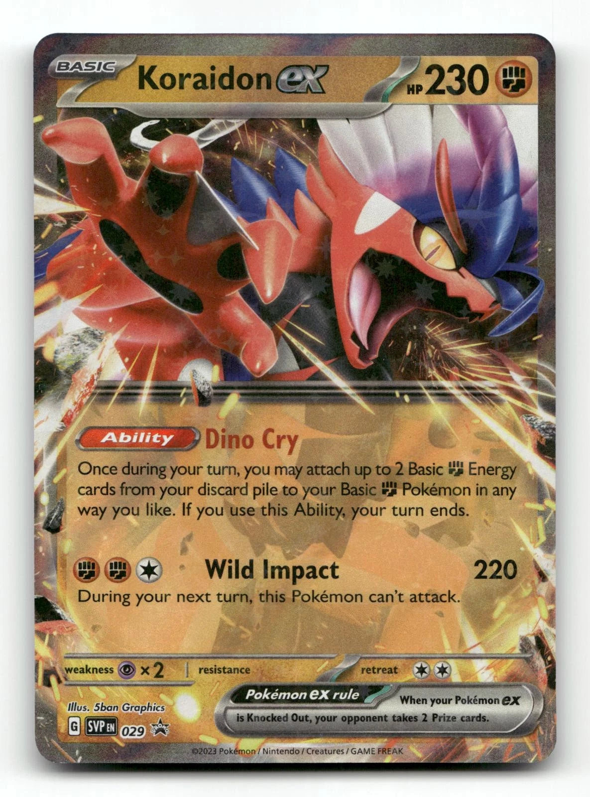 Koraidon ex 029 - Scarlet & Violet Promo - Pokemon Card NM/M