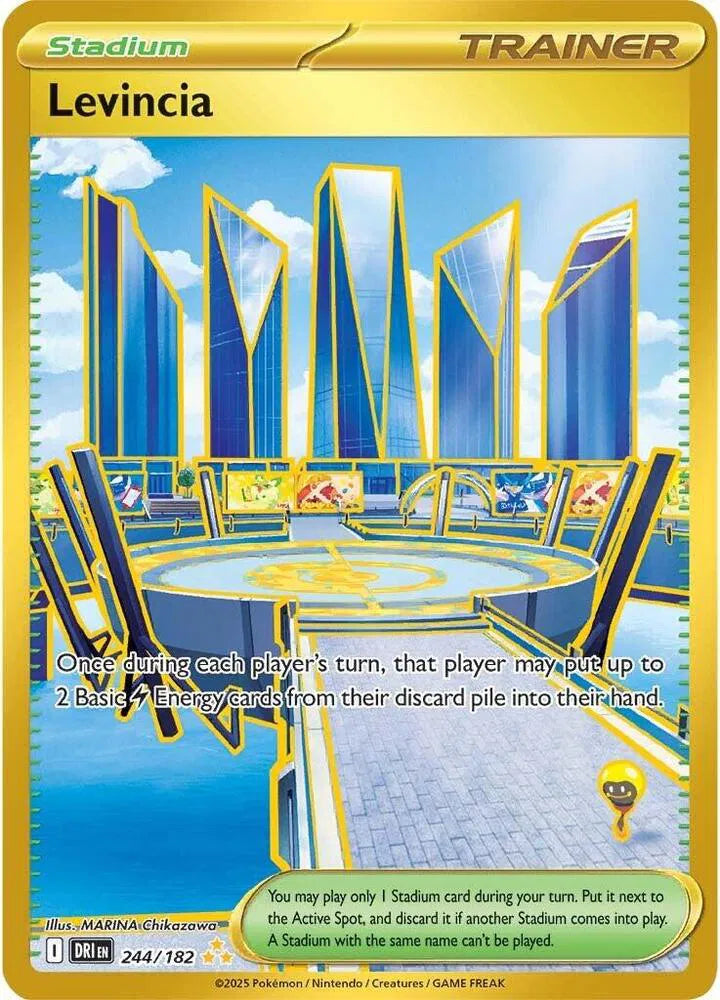 Levincia Destined Rivals Hyper Rare 244/182 POKEMON