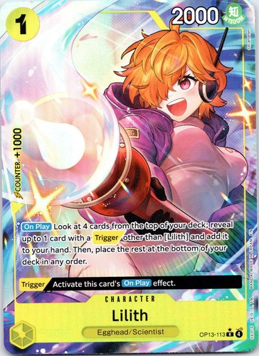 Lilith (Alternate Art) OP13-113 R Carrying On His Will NM