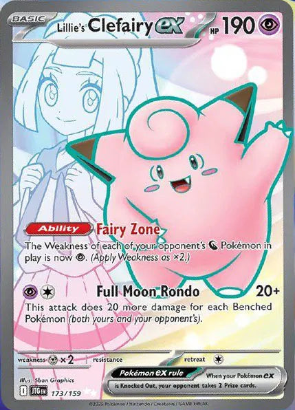 Lillie's Clefairy ex Journey Together Ultra Rare 173/159 Pokemon