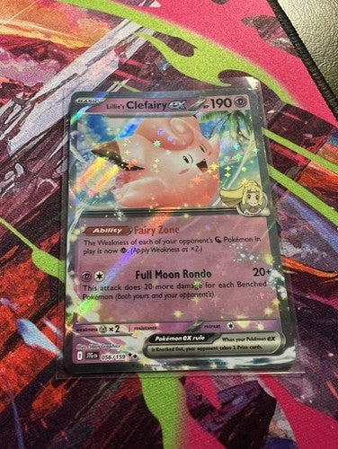 Lillies Clefairy ex - 056/159 - Double Rare - Journey Together - Pokemon Card.