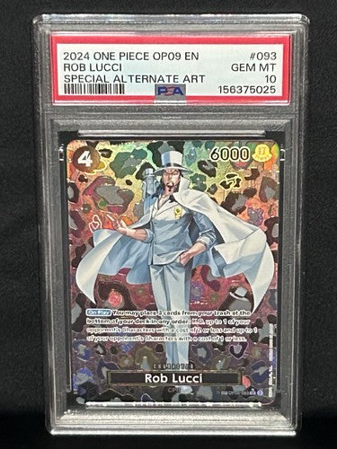 Lucci Alternate Art SP OP09 OP05-093 PSA 10