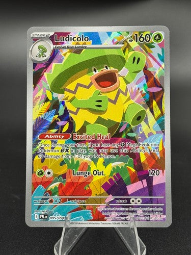 Ludicolo - 095/094 - Phantasmal Flames Illustration Rare - NM