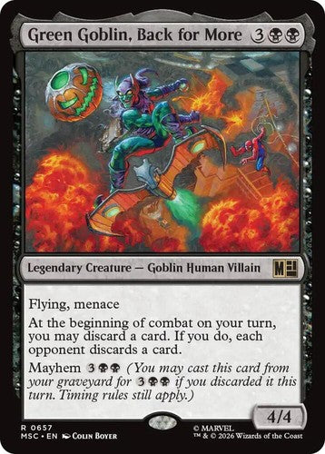 MTG Marvel Super Heroes Commander - Green Goblin, Back for More